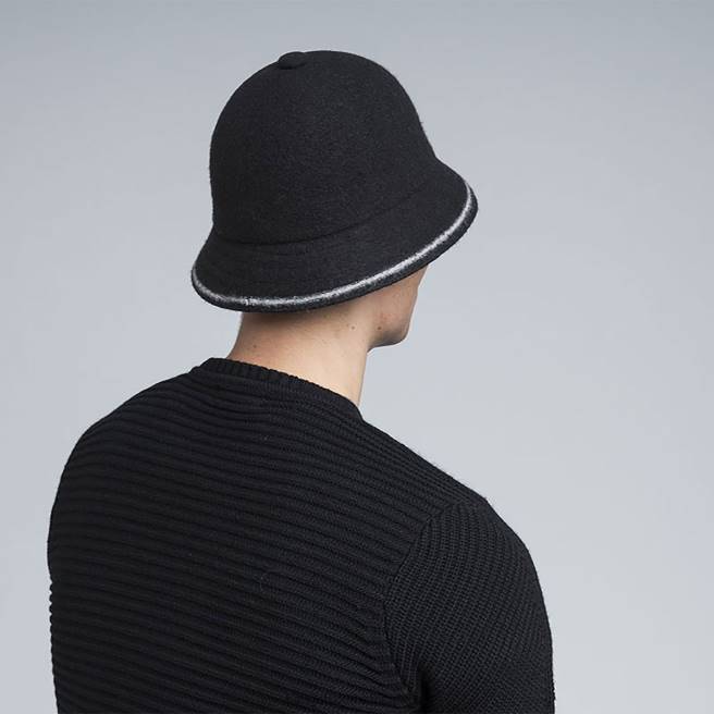 Kangol Unisex FB6D739 Stripe Casual Accessories Black/Off White