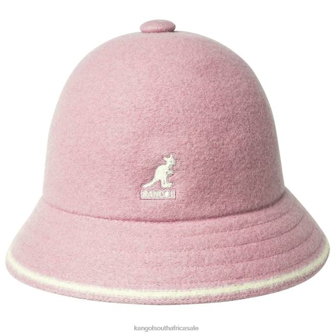 Kangol Unisex FB6D742 Stripe Casual Accessories Dusty Rose/Off White