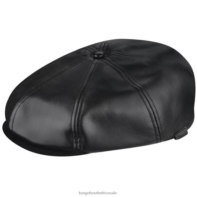 Kangol Unisex FB6D763 Faux Leather Cap Accessories Black