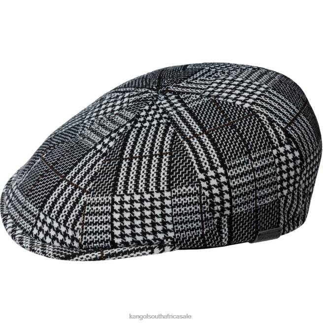 Kangol Unisex FB6D773 Pattern Flexfit Cap Accessories Black Plaid