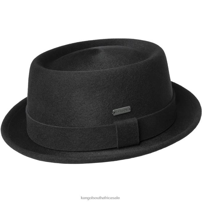 Kangol Unisex FB6D801 Polished Pork Pie Accessories Black
