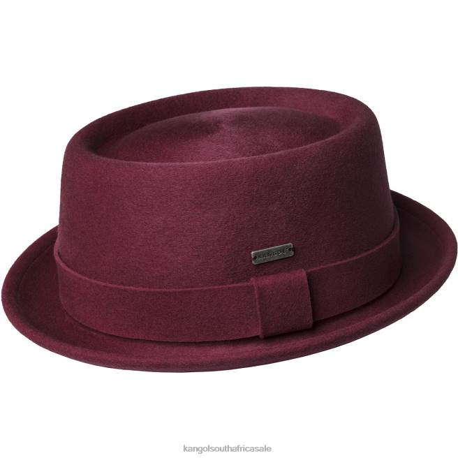 Kangol Unisex FB6D804 Polished Pork Pie Accessories Red Velvet