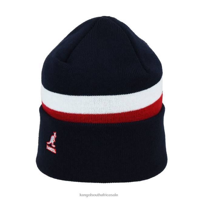 Kangol Unisex FB6D821 Dual Stripe Beanie Accessories Navy