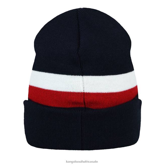 Kangol Unisex FB6D821 Dual Stripe Beanie Accessories Navy