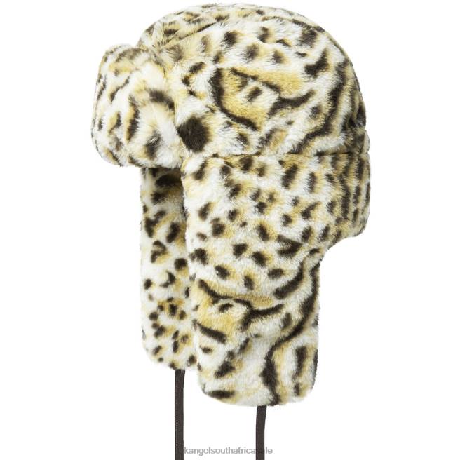 Kangol Unisex FB6D826 Leopard Trapper Accessories Snow Leopard