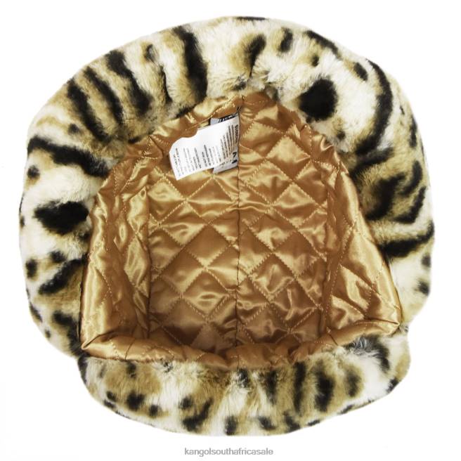 Kangol Unisex FB6D826 Leopard Trapper Accessories Snow Leopard