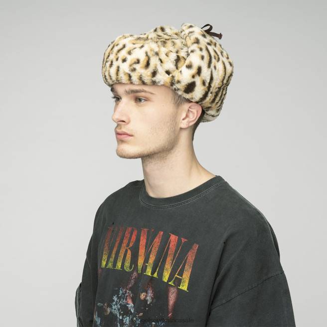 Kangol Unisex FB6D826 Leopard Trapper Accessories Snow Leopard