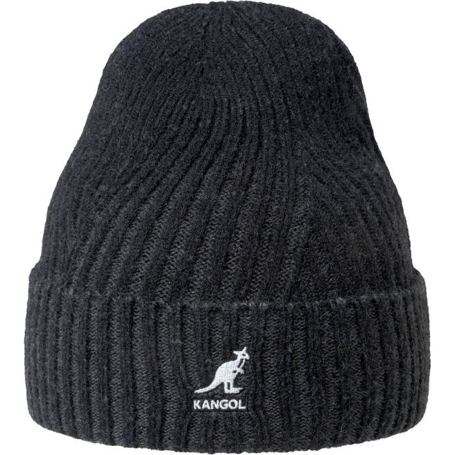 Kangol Unisex FB6D835 2-Tone Cuff Pull-On Accessories Black/Dark Grey
