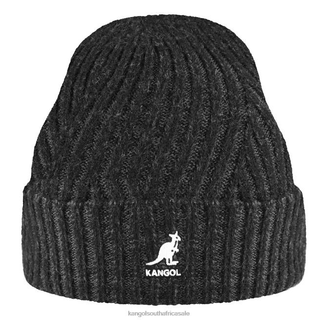 Kangol Unisex FB6D835 2-Tone Cuff Pull-On Accessories Black/Dark Grey