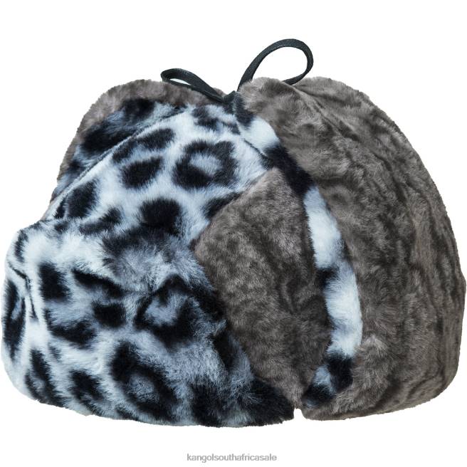 Kangol Unisex FB6D838 Wild Fur Trapper Accessories Iced Lilac/Coal