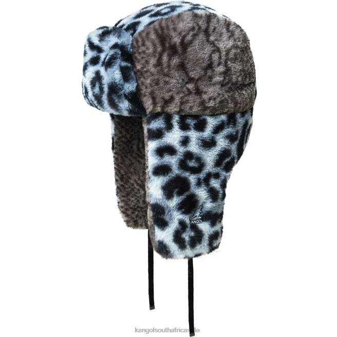 Kangol Unisex FB6D838 Wild Fur Trapper Accessories Iced Lilac/Coal