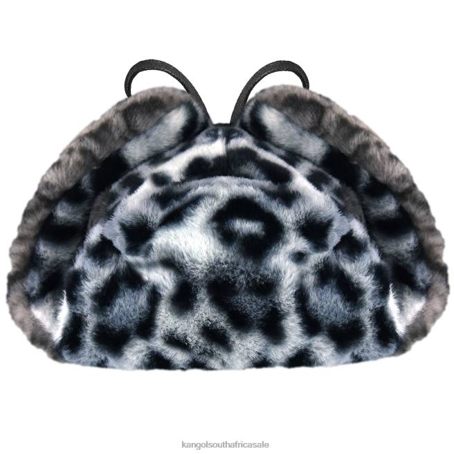 Kangol Unisex FB6D838 Wild Fur Trapper Accessories Iced Lilac/Coal