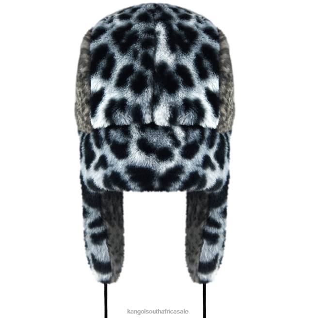 Kangol Unisex FB6D838 Wild Fur Trapper Accessories Iced Lilac/Coal