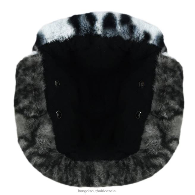 Kangol Unisex FB6D838 Wild Fur Trapper Accessories Iced Lilac/Coal