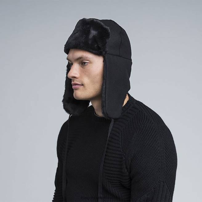 Kangol Unisex FB6D851 Wool Ushanka Accessories Black