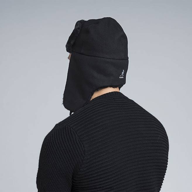 Kangol Unisex FB6D851 Wool Ushanka Accessories Black