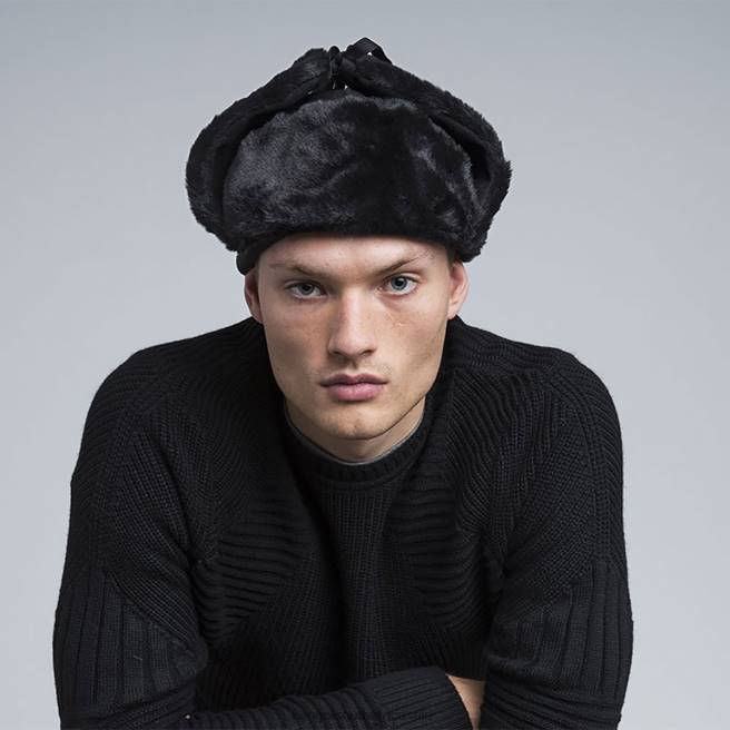 Kangol Unisex FB6D851 Wool Ushanka Accessories Black