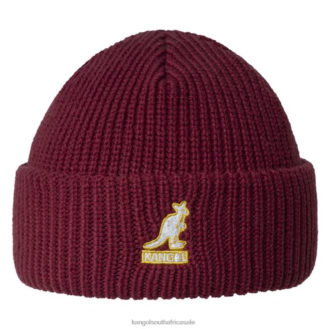 Kangol Unisex FB6D867 Cardinal 2-way Beanie Accessories Red Velvet