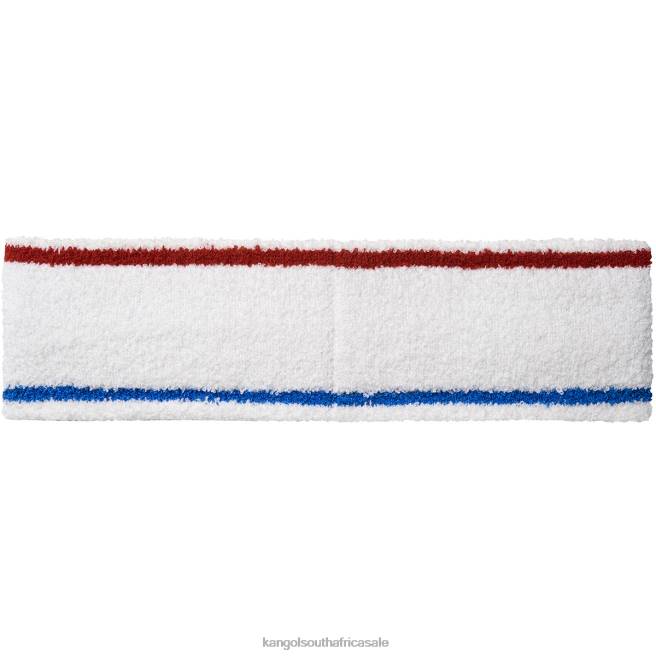Kangol Unisex FB6D908 Bermuda Stripe Headband Accessories White/Ciano