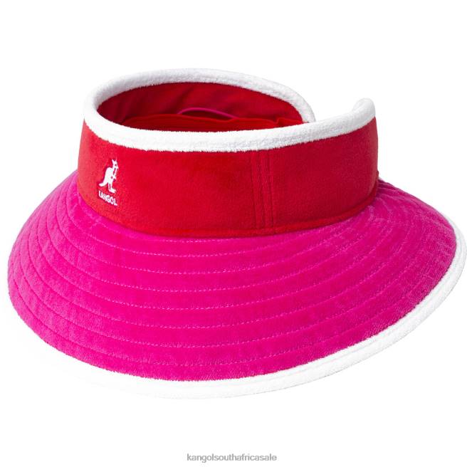 Kangol Unisex FB6D911 Beach Side Visor Accessories Electric Pink/Cherry Glow