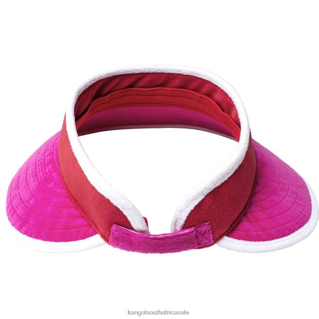 Kangol Unisex FB6D911 Beach Side Visor Accessories Electric Pink/Cherry Glow