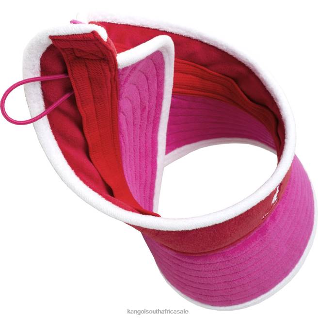 Kangol Unisex FB6D911 Beach Side Visor Accessories Electric Pink/Cherry Glow