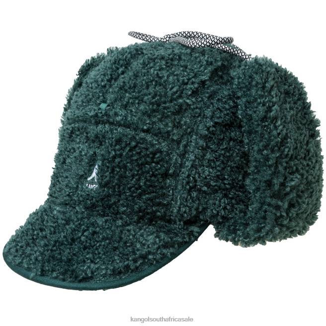 Kangol Unisex FB6D913 Faux Shearling Utility Flap Cap Accessories Pine