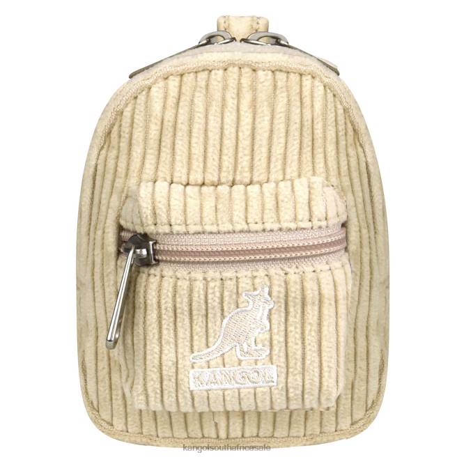 Kangol Unisex FB6D1248 Cord V Mini Pouch Charm Accessories Beige