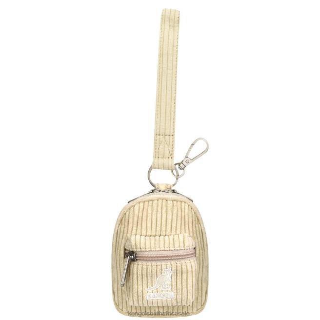 Kangol Unisex FB6D1248 Cord V Mini Pouch Charm Accessories Beige