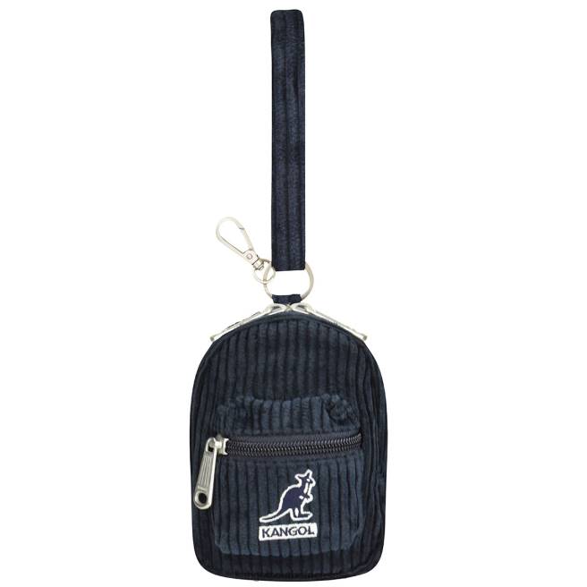 Kangol Unisex FB6D1250 Cord V Mini Pouch Charm Accessories Navy