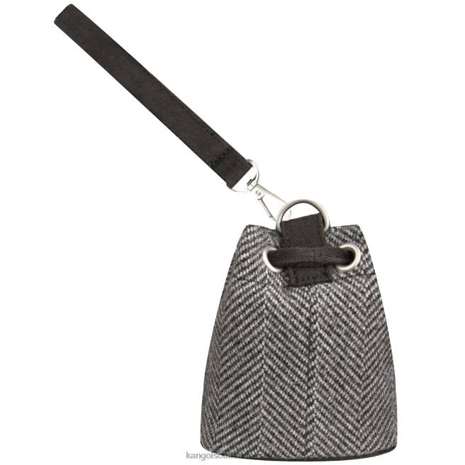 Kangol Unisex FB6D1256 Herringbone Mini Pouch Charm Accessories Grey