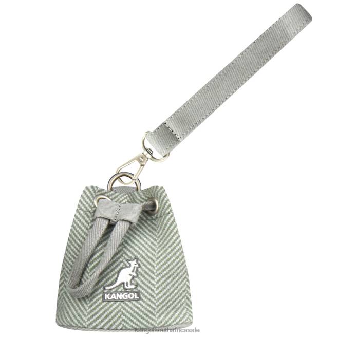 Kangol Unisex FB6D1258 Herringbone Mini Pouch Charm Accessories Mint
