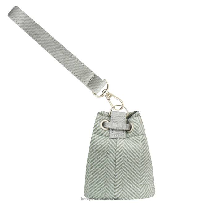 Kangol Unisex FB6D1258 Herringbone Mini Pouch Charm Accessories Mint