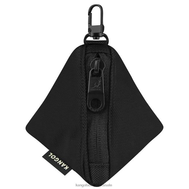 Kangol Unisex FB6D1265 Gear I Triangle Pouch Charm Accessories Black