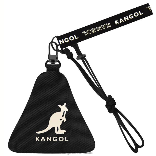 Kangol Unisex FB6D1265 Gear I Triangle Pouch Charm Accessories Black