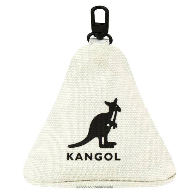Kangol Unisex FB6D1266 Gear I Triangle Pouch Charm Accessories Ivory