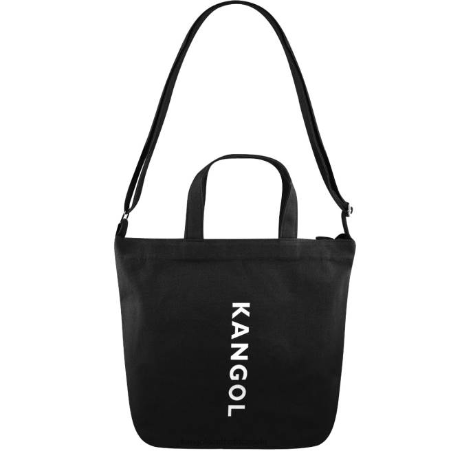 Kangol Unisex FB6D935 Eco Friendly Zippi Medium Tote Bag Accessories Black