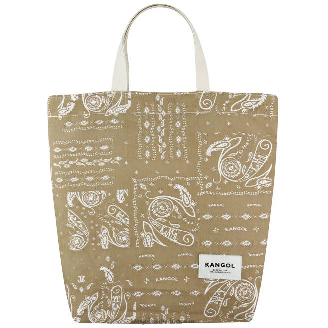 Kangol Unisex FB6D964 Reversible Paisley Tote Bag Accessories Ivory
