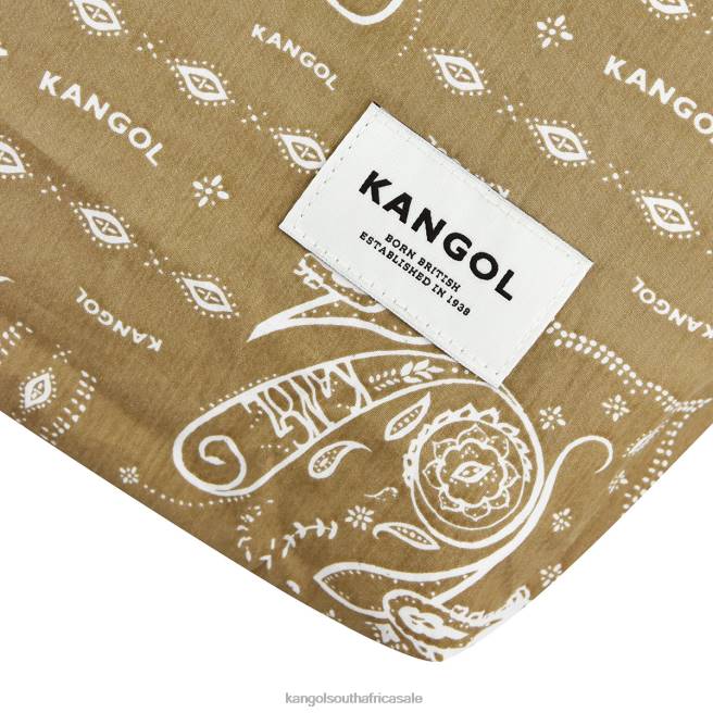 Kangol Unisex FB6D964 Reversible Paisley Tote Bag Accessories Ivory