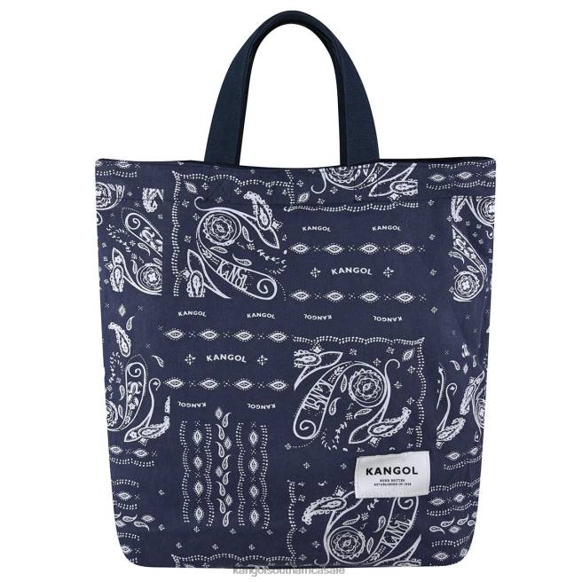 Kangol Unisex FB6D965 Reversible Paisley Tote Bag Accessories Navy