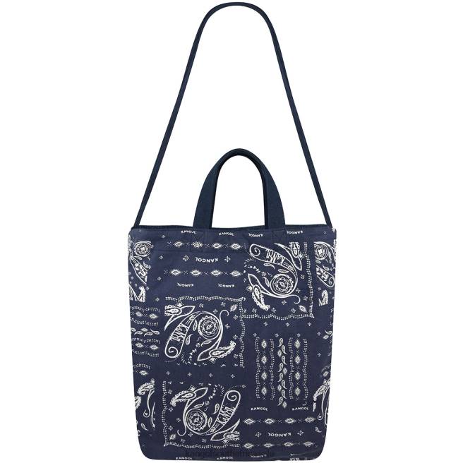 Kangol Unisex FB6D965 Reversible Paisley Tote Bag Accessories Navy