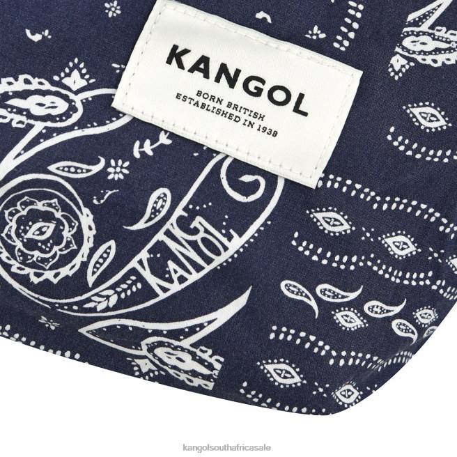 Kangol Unisex FB6D965 Reversible Paisley Tote Bag Accessories Navy