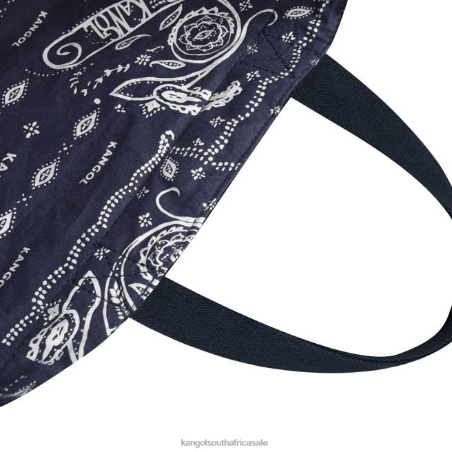 Kangol Unisex FB6D965 Reversible Paisley Tote Bag Accessories Navy