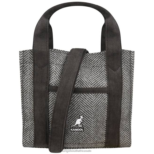 Kangol Unisex FB6D982 Herringbone Tote Bag Accessories Grey