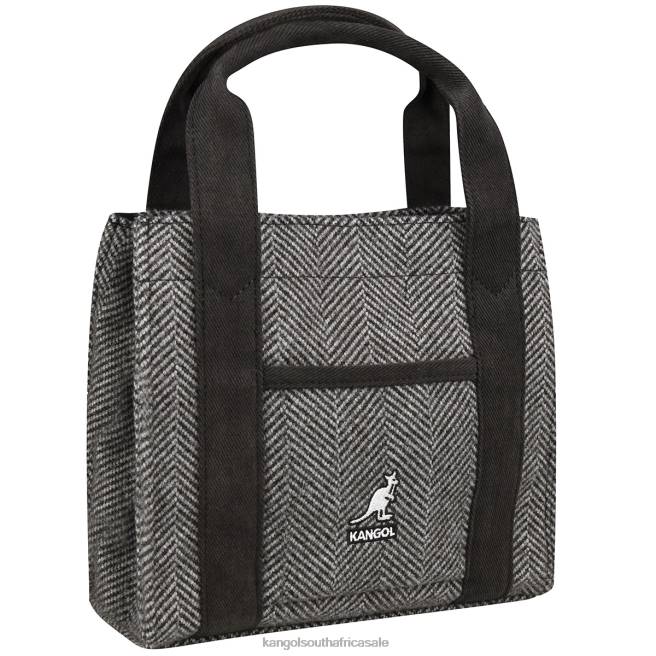 Kangol Unisex FB6D982 Herringbone Tote Bag Accessories Grey