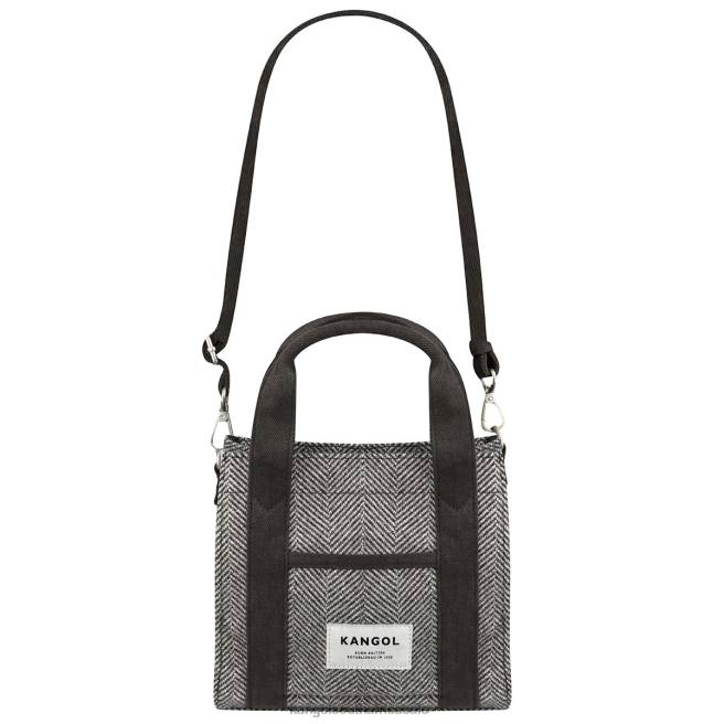 Kangol Unisex FB6D982 Herringbone Tote Bag Accessories Grey