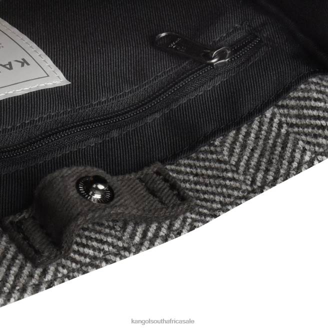 Kangol Unisex FB6D982 Herringbone Tote Bag Accessories Grey