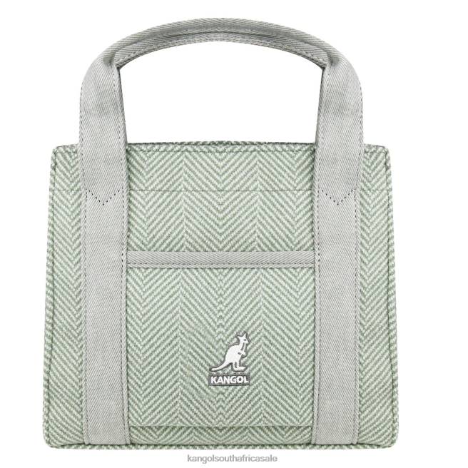 Kangol Unisex FB6D984 Herringbone Tote Bag Accessories Mint