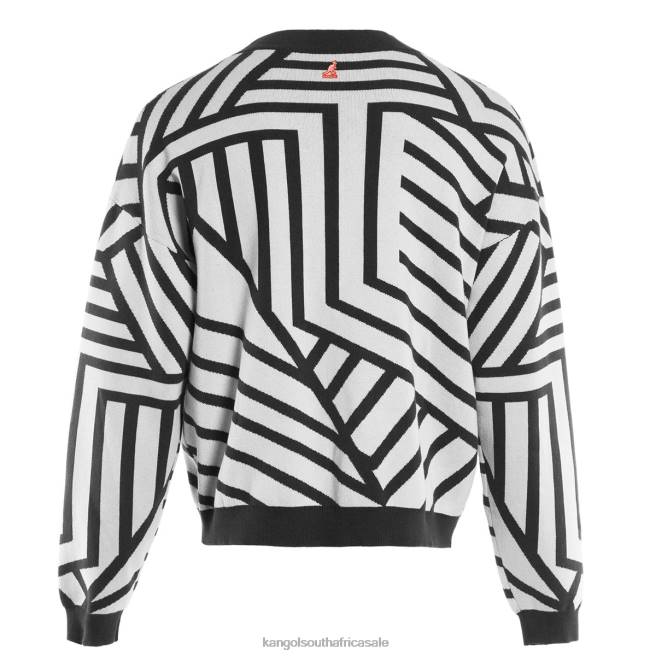 Kangol Unisex FB6D1209 Graffiti Cardigan Clothing White/Black