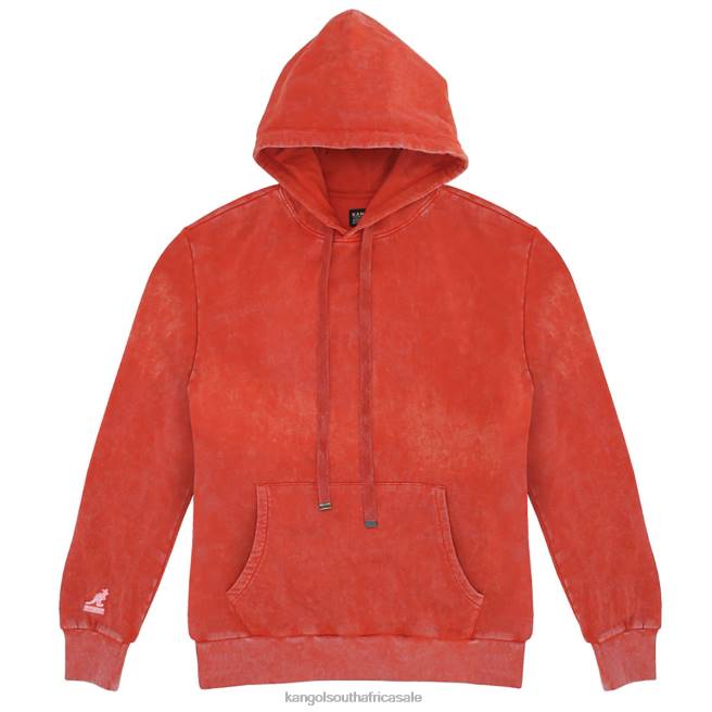 Kangol Unisex FB6D1094 Acid Wash Hoodie Clothing Adrenaline Rush